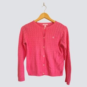 Lilly Pulitzer Pink Cardigan Girls Size 12 - 14